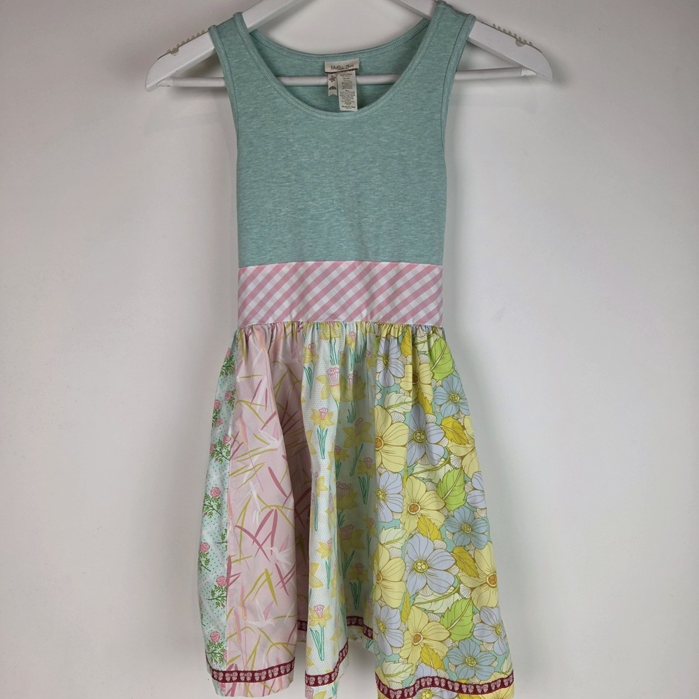 Matilda Jane Girls Tank Dress Floral Party Size 12